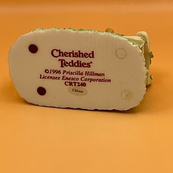 Cherished Teddies Heart To Heart Teddies on Bench CRT240 Enesco 1996 - Picture 6 of 6
